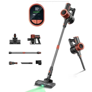 Aspirateur Sans Fil Jigoo C200, Aspiration 23 kpa, Autonomie De 40 min