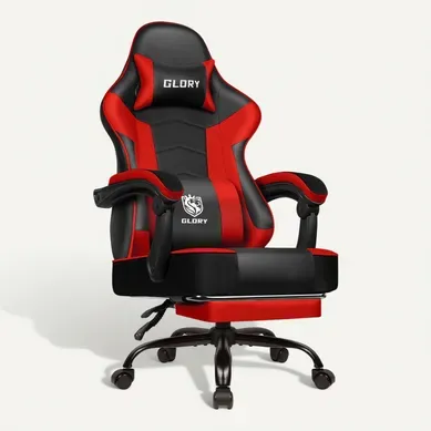 Chaise Gaming ,fauteuil Gamer Inclinable 90°à 170°,charge 150 Kg,noir-rouge Chaise Gaming ,fauteuil Gamer Inclinable 90°à 170°,charge 150 Kg,noir-rouge