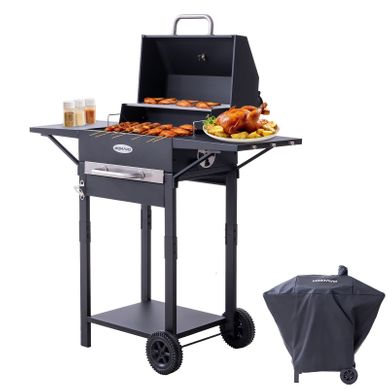 Barbecue Charbon de Bois, Avec Housse Imperméable Barbecue Charbon de Bois, Avec Housse Imperméable