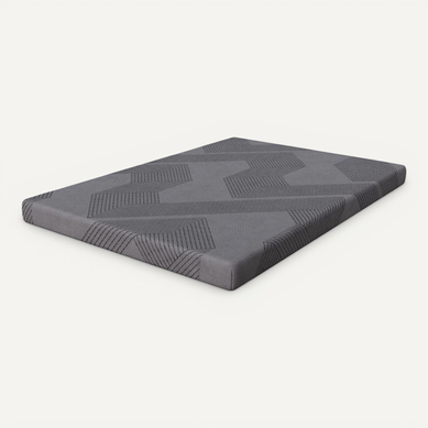 Surmatelas 140x200x8 cm, mousse HR et mousse à mémoire de forme, Housse amovible