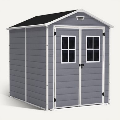 Abri Jardin Résine "premium 86 Dd" - 4,40m² - 186 X 237 X 227 Cm- Gris/blanc Abri Jardin Résine "premium 86 Dd" - 4,40m² - 186 X 237 X 227 Cm- Gris/blanc
