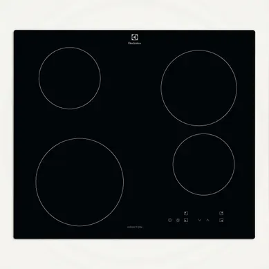 Table induction ELECTROLUX KIB60420CK 60 cm Noir Table induction ELECTROLUX KIB60420CK 60 cm Noir vue de face