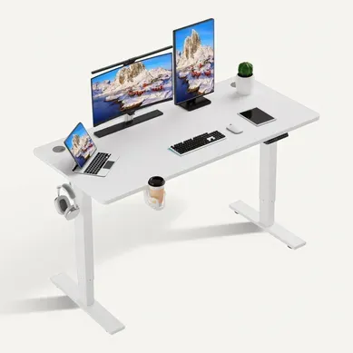 Bureau Assis Debout 120x60cm,fonction Mémoire Et Anti-collision,port USB Et Type C,70-119cm