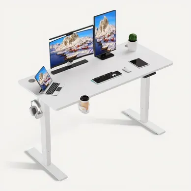 Bureau Assis Debout 140x70cm,fonction Mémoire Et Anti-collision,port USB Et Type C,70-119cm Bureau Assis Debout 140x70cm,fonction Mémoire Et Anti-collision,port USB Et Type C,70-119cm
