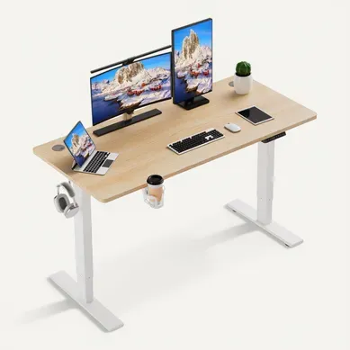 Bureau Assis Debout 120x60cm,fonction Mémoire Et Anti-collision,port USB Et Type C,70-119cm Bureau Assis Debout 120x60cm,fonction Mémoire Et Anti-collision,port USB Et Type C,70-119cm