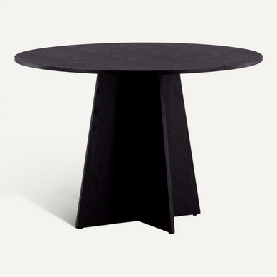 Table De Repas Ronde ?110 Cm Bootcut Noir