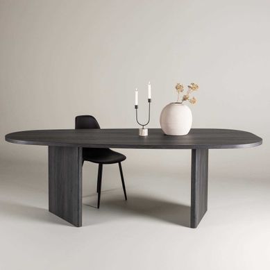 Table De Repas Ovale 100x220 Cm Grönvik Noir
