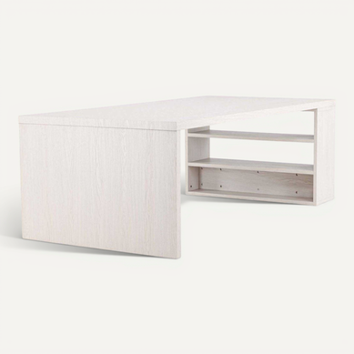Table De Repas 230 X 110 Cm Avec Étagères Mika