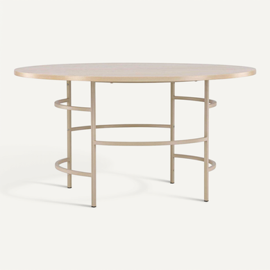 Table De Repas Ronde Ø140 Cm Copenhagen Beige