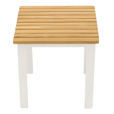 Table D'appoint De Jardin En Teck "mexico" 40cm Naturel Table D'appoint De Jardin En Teck "mexico" 40cm Naturel