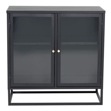 Buffet 2 Portes En Acier Bakal Noir