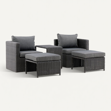 Salon De Jardin "quad" 66cm Noir
