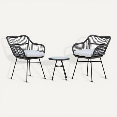 Salon De Jardin "viga" 81cm Noir
