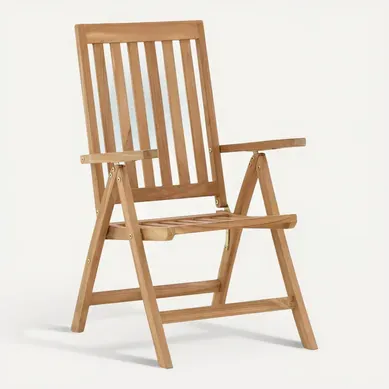 Chaise De Jardin En Teck "kenya" 105cm Naturel Chaise De Jardin En Teck "kenya" 105cm Naturel