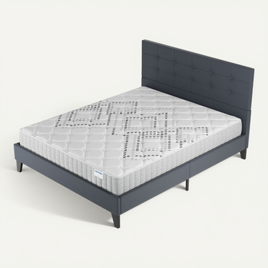 Ensemble 120x190 cm, lit avec tête de lit + matelas ressorts ensachés, ép.20cm accueil mousse HR Ensemble 120x190 cm, lit avec tête de lit + matelas ressorts ensachés, ép.20cm accueil mousse HR