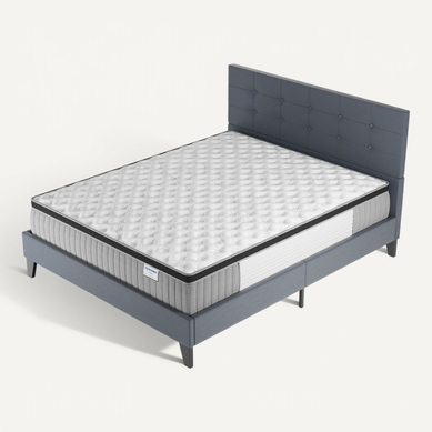 Ensemble 120x190 cm, Lit avec tête de lit + Matelas Ressorts Ensachés ép. 30cm à mémoire de forme Ensemble 120x190 cm, Lit avec tête de lit + Matelas Ressorts Ensachés ép. 30cm à mémoire de forme