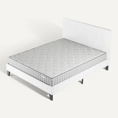 Ensemble 140x190 Cm, Lit Avec Tête De Lit + Matelas Mousse Ép.16cm à Mémoire De Forme Ensemble 140x190 Cm, Lit Avec Tête De Lit + Matelas Mousse Ép.16cm à Mémoire De Forme