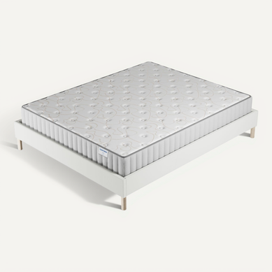 Ensemble 120x190 cm, sommier + matelas mousse, ép.22cm à mémoire de forme