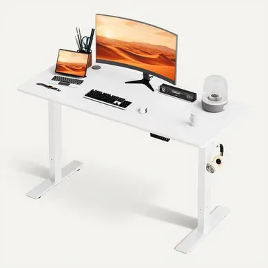 Bureau Assis Debout 60 X 140 Cm, Fonction Mémoire Et Anti-collision,bureau Réglable 70-117cm Bureau Assis Debout 60 X 140 Cm, Fonction Mémoire Et Anti-collision,bureau Réglable 70-117cm