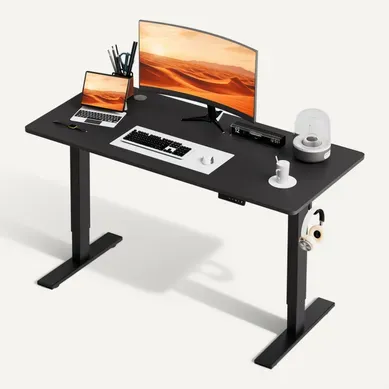 Bureau Assis Debout 60 X 140 Cm, Fonction Mémoire Et Anti-collision,bureau Réglable 70-117cm Bureau Assis Debout 60 X 140 Cm, Fonction Mémoire Et Anti-collision,bureau Réglable 70-117cm