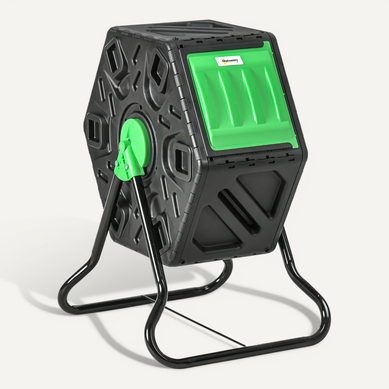 Composteur 65 Litres En Plastique Avec Système De Ventilation, Noir Composteur 65 Litres En Plastique Avec Système De Ventilation, Noir