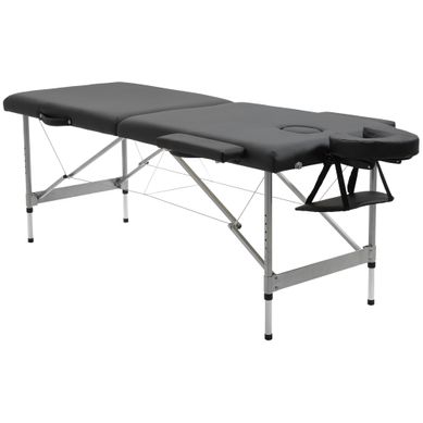 Table De Massage Pliante En Cuir Professionnel, Réglable En Hauteur, Charge Jusqu'à 130kg, Noir