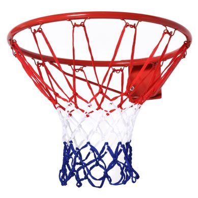 Panier De Basket En Acier Et Nylon, 46 Cm, Idéal Pour Jardin Et Loisirs, Rouge Bleu Blanc Panier De Basket En Acier Et Nylon, 46 Cm, Idéal Pour Jardin Et Loisirs, Rouge Bleu Blanc