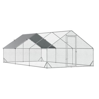 Poulailler En Acier, 3 X 6 X 2 M, Enclos Extérieur XXL Avec Ombre, Pour 12-18 Poules, Canards,lapins Poulailler En Acier, 3 X 6 X 2 M, Enclos Extérieur XXL Avec Ombre, Pour 12-18 Poules, Canards,lapins
