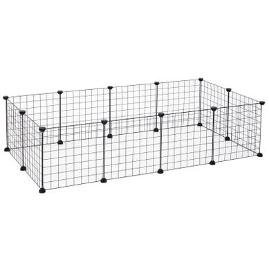 Enclos Pour Petits Animaux En Métal Grillagé Flexible 106x73x36cm Enclos Pour Petits Animaux En Métal Grillagé Flexible 106x73x36cm