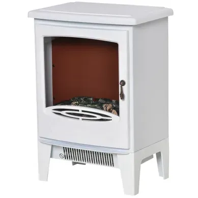 électro Cheminée Sur Pied En Métal Et Plastique Abs, Effet Flammes, Blanc, 39 X 26 X 54,8 Cm électro Cheminée Sur Pied En Métal Et Plastique Abs, Effet Flammes, Blanc, 39 X 26 X 54,8 Cm