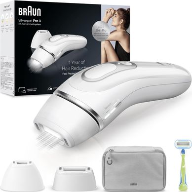 Epilateur à Lumière Pulsée Silk Expert Pro 3 Pl3122 Blanc Epilateur à Lumière Pulsée Silk Expert Pro 3 Pl3122 Blanc