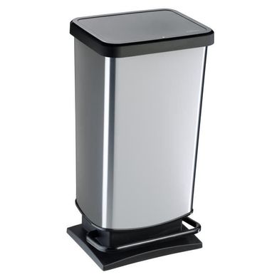 Poubelle 40L PASO Inox vue 3/4