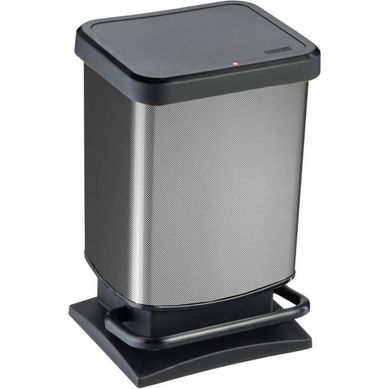 Poubelle 20L MINI PASO Carbone vue 3/4