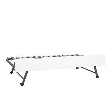 Sommier Gigogne Avec Façade 2 Mains Makuria Blanc 90x200 Cm Sommier Gigogne Avec Façade 2 Mains Makuria Blanc 90x200 Cm