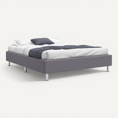 Sommier déco Cadre De Lit 160x200cm en kit, 31 Cm, gris Foncé