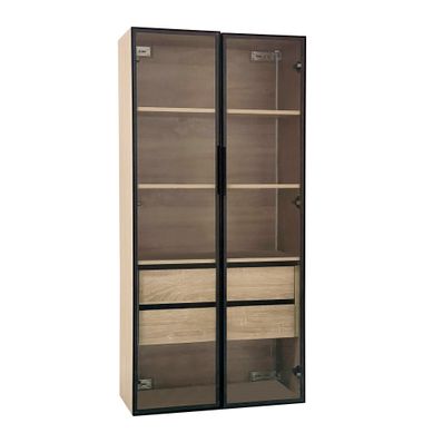 Armoire De Rangement Avec LED, Mdf, Natural, 74x36x155 Cm, 48.5 Kg, Armoire De Rangement Avec LED, Mdf, Natural, 74x36x155 Cm, 48.5 Kg,