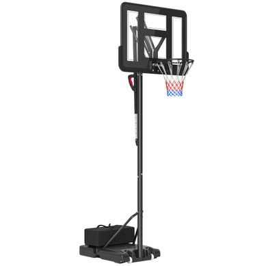 Panier De Basketball Extérieur Réglable 230-305 Cm Avec Panneau Incassable Et Base Lestée Panier De Basketball Extérieur Réglable 230-305 Cm Avec Panneau Incassable Et Base Lestée