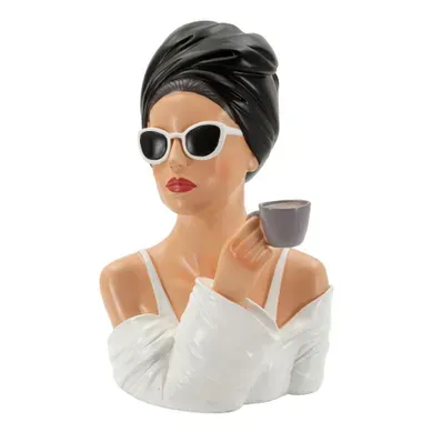 Statue Femme Paris Chic Multicolore 20 X 18,5 X 29 Cm Statue Femme Paris Chic Multicolore 20 X 18,5 X 29 Cm