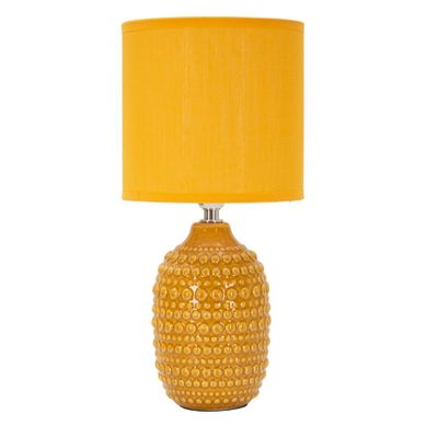 Lampe De Chevet Moderne Ø15x30,5 Cm Base Gris à Relief Élégant