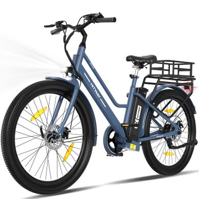 Vélo électrique 27.5" - 250w - Batterie Amovible 36v13ah - App -bleu+hitway Panier Arrière Vélo électrique 27.5" - 250w - Batterie Amovible 36v13ah - App -bleu+hitway Panier Arrière