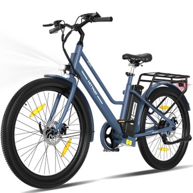 Hitway Vélo électrique 27.5" - Moteur 250w - Batterie Au Lithium Amovible 36v 13ah - App - Bleu Hitway Vélo électrique 27.5" - Moteur 250w - Batterie Au Lithium Amovible 36v 13ah - App - Bleu