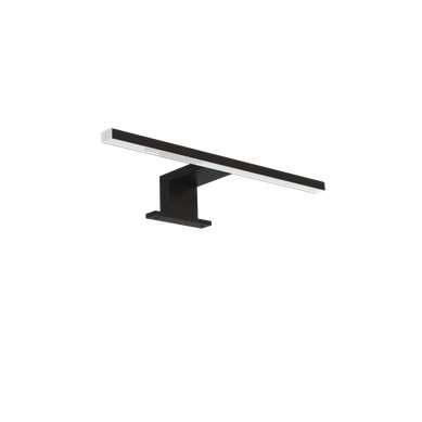Applique LED Pour Miroir De Salle De Bain En Plastique Et Métal Noir Mat