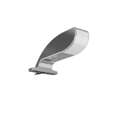 Applique LED Miroir De Salle De Bain Compacte, Aluminium Chromé