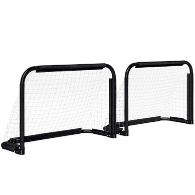 Lot De 2 Cages De Football Pliables Avec Cadre En Métal Pour Jardin Et Loisirs Extérieurs Lot De 2 Cages De Football Pliables Avec Cadre En Métal Pour Jardin Et Loisirs Extérieurs