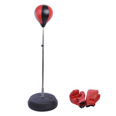 Set De Punching-ball Sur Pied Ajustable 125-145 cm Avec Gants Et Pompe Set De Punching-ball Sur Pied Ajustable 125-145 cm Avec Gants Et Pompe