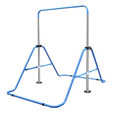Barre De Gymnastique Enfant Réglable Et Pliable Pour Entraînement à Domicile Bleu Barre De Gymnastique Enfant Réglable Et Pliable Pour Entraînement à Domicile Bleu