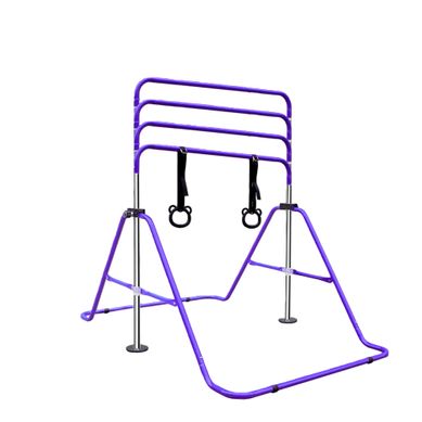Barre De Gymnastique Enfant Réglable 88,9–129,5 Cm, Stable Et Portable, Violet Barre De Gymnastique Enfant Réglable 88,9–129,5 Cm, Stable Et Portable, Violet