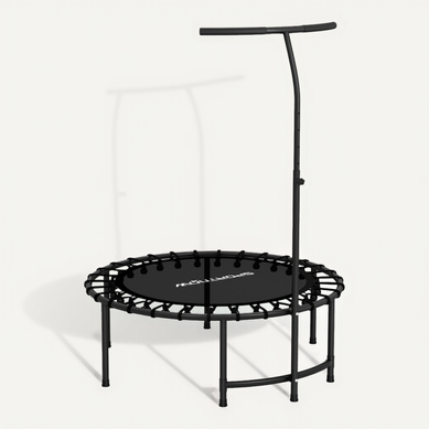 Rebounder-trampoline Avec Poignée Réglable 5 Niveaux, Mini Trampoline Noir Pour Fitness Rebounder-trampoline Avec Poignée Réglable 5 Niveaux, Mini Trampoline Noir Pour Fitness