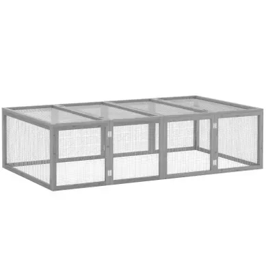 Enclos Pour Petits Animaux Avec Toit Ouvrant, Maison En Sapin, 181x100x48 Cm Enclos Pour Petits Animaux Avec Toit Ouvrant, Maison En Sapin, 181x100x48 Cm