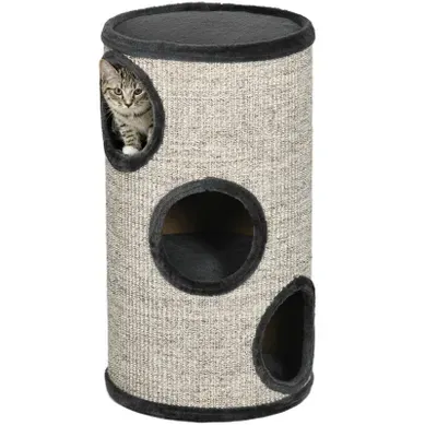 Tour À Griffer Pour Chat À 3 Niveaux Avec Sisal Et Espace Détente Confortable Tour À Griffer Pour Chat À 3 Niveaux Avec Sisal Et Espace Détente Confortable